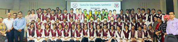 Dr. Jasbir Singh Bedi, Director, Centre for One Health, welcomed the students and teachers and apprised them about the concept of One Health and its importance in preventing and controlling diseases that travel between animals, humans, and the environment